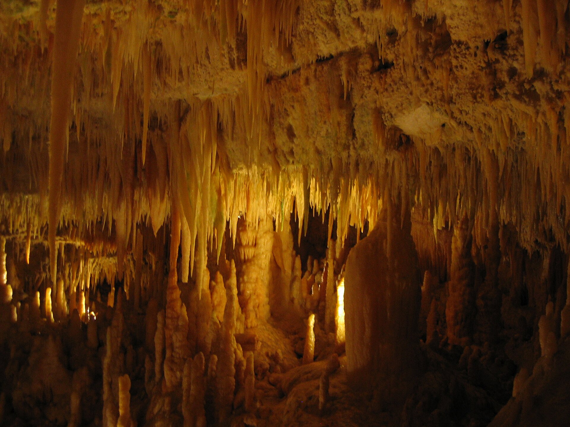 La Grotta Bianca nelle Grotte di Castellana, in Puglia. Foto: Wikimedia Commons / pubblico dominio.