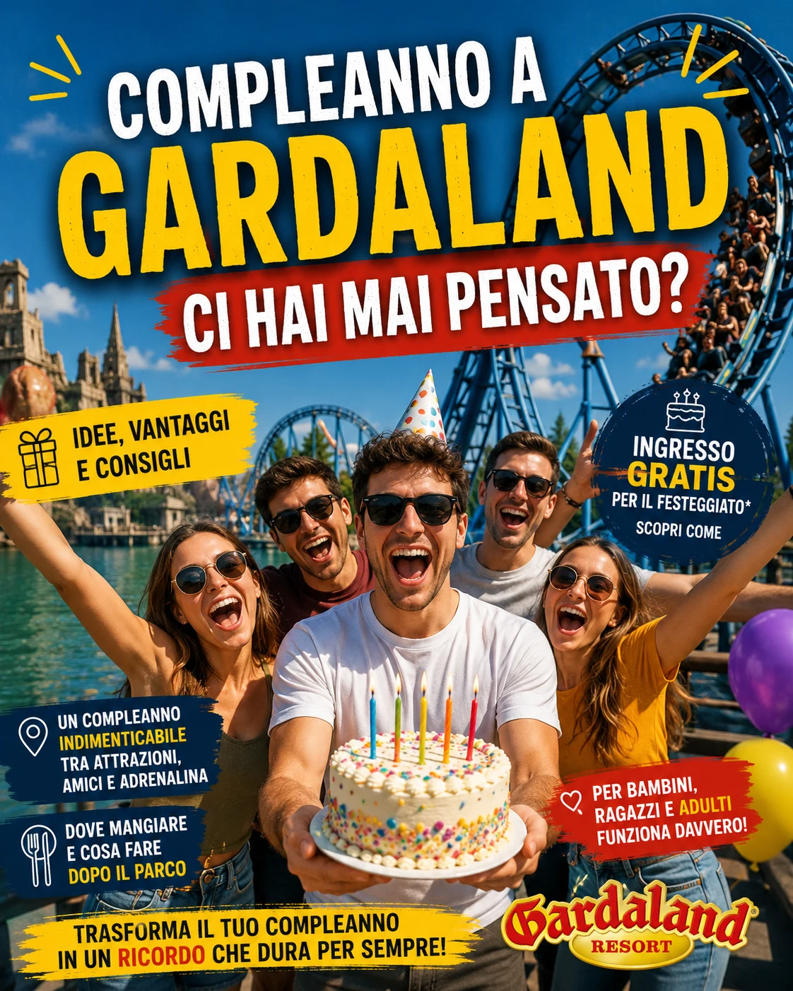 Compleanno a Gardaland: ci hai mai pensato?