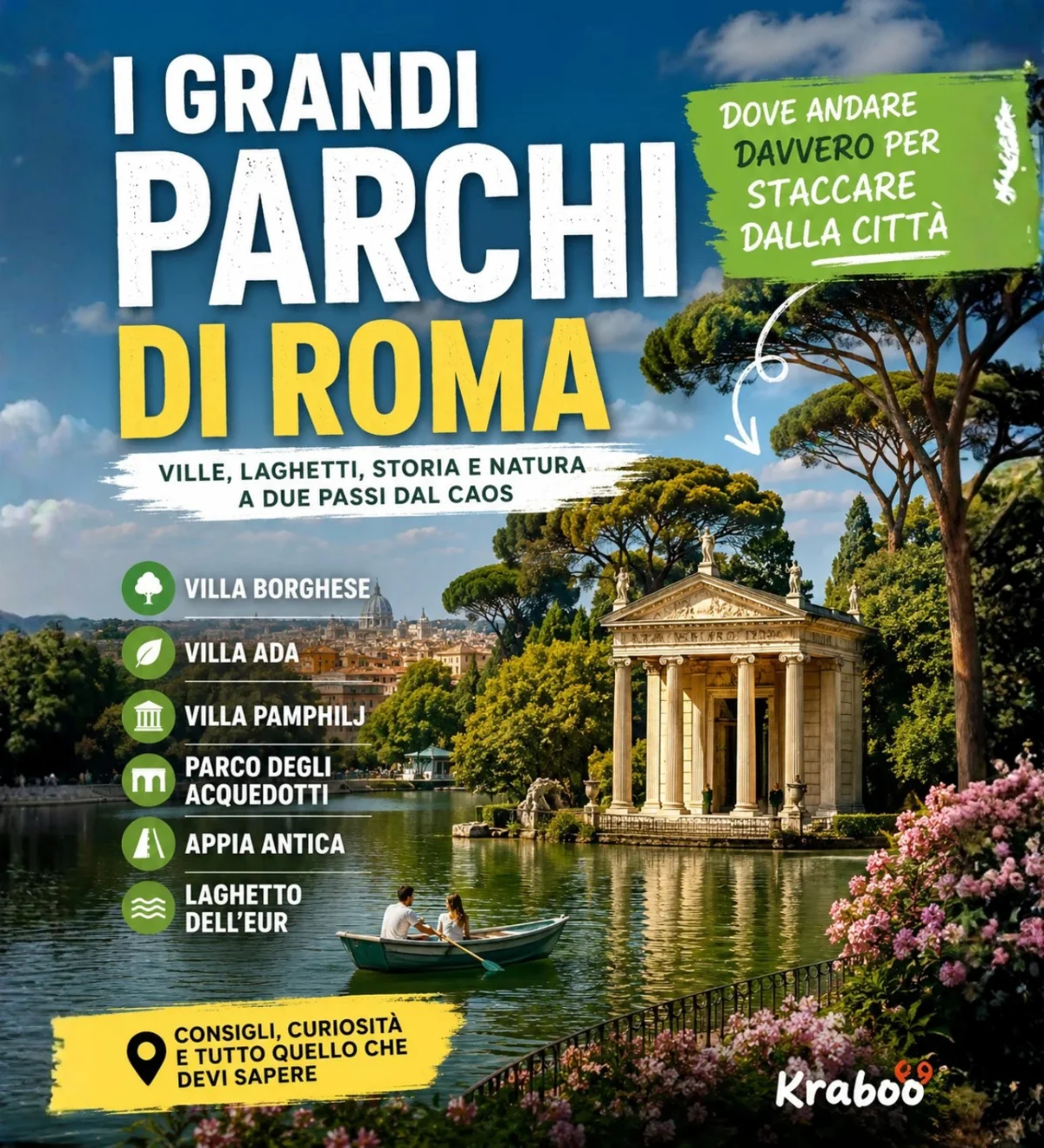 I grandi parchi di Roma: dove andare davvero