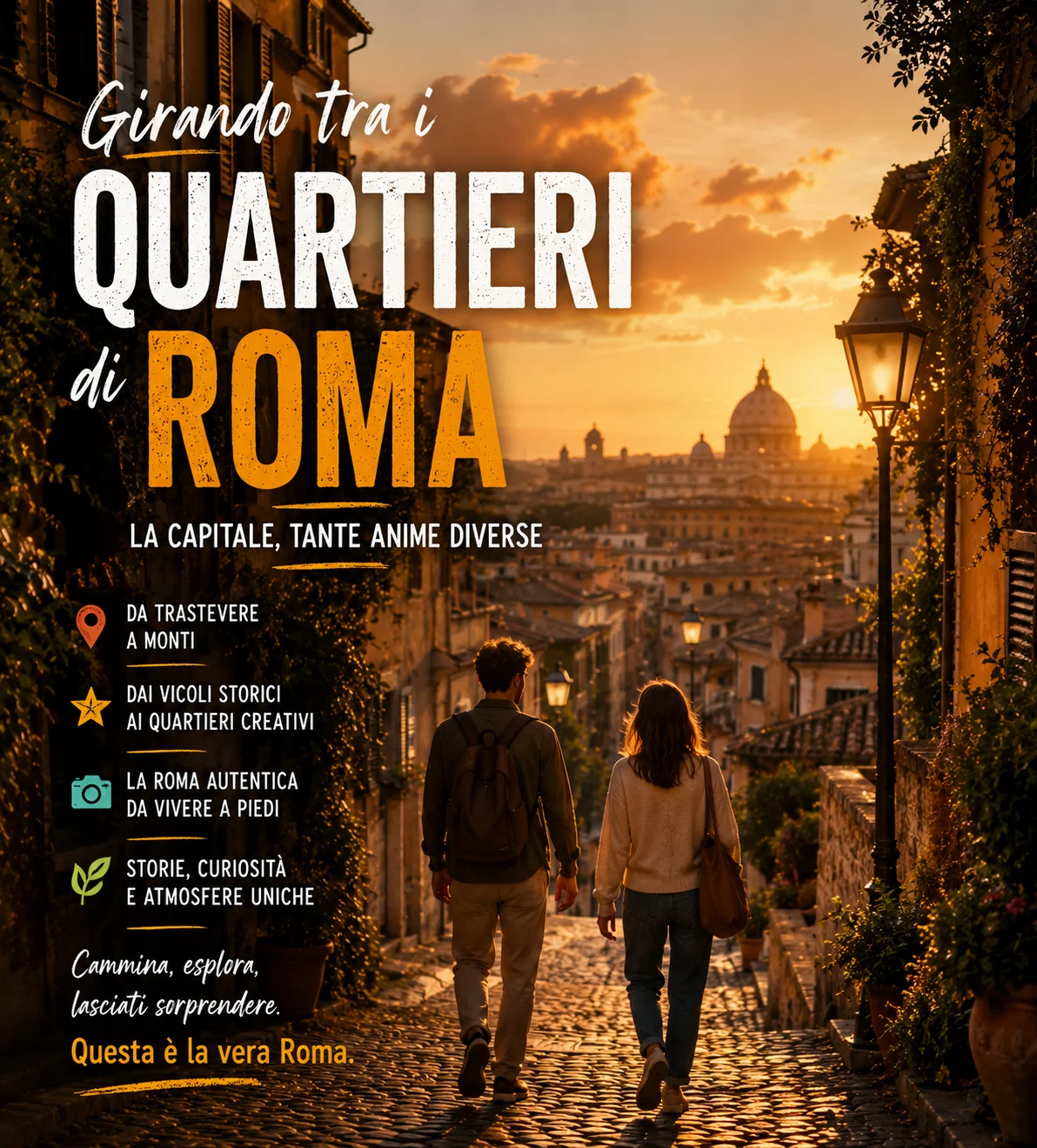 Passeggiando per i quartieri di Roma
