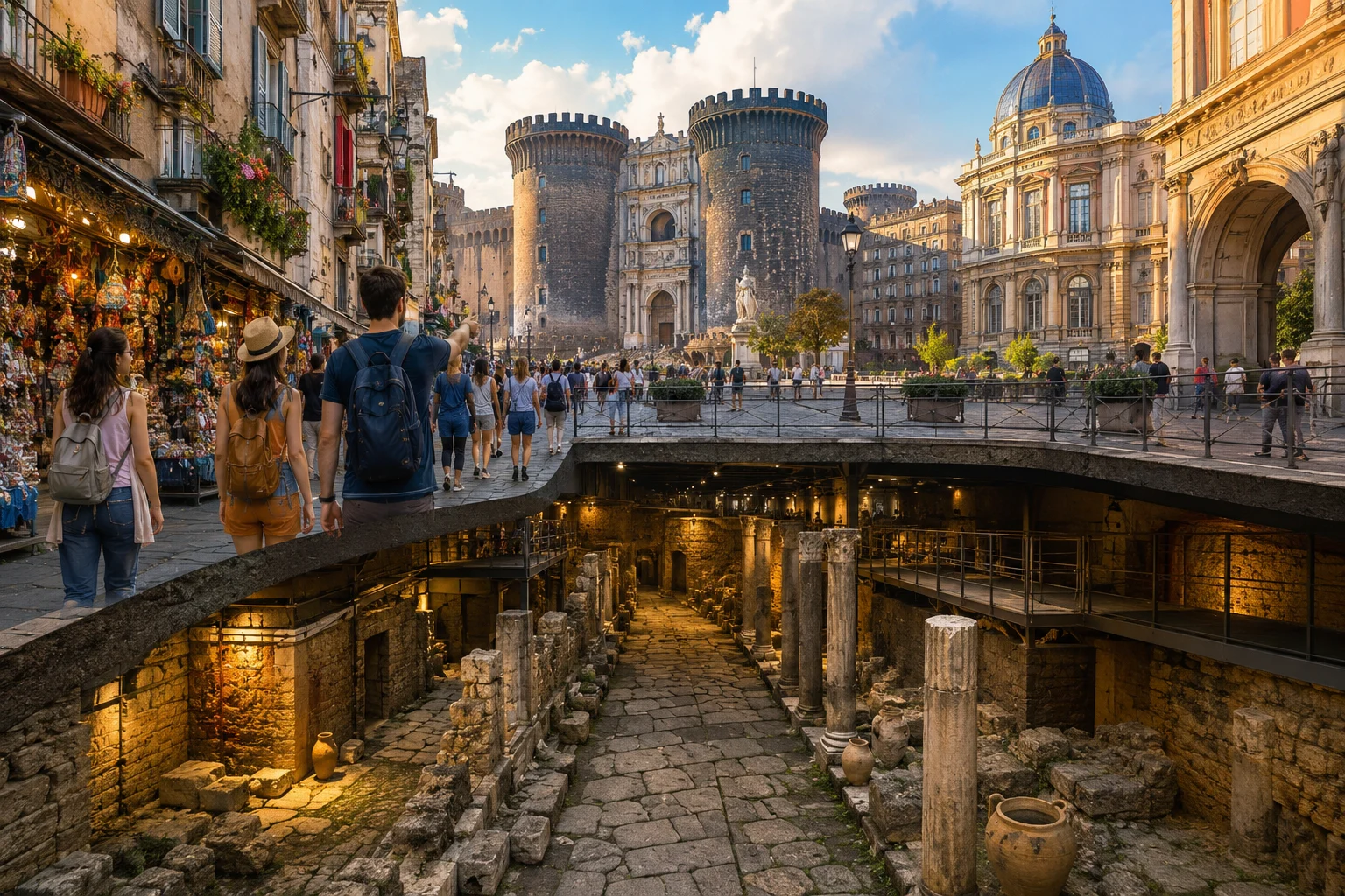 TOUR DELLA CITTÀ DI NAPOLI CON LE ROVINE SOTTERRANEE